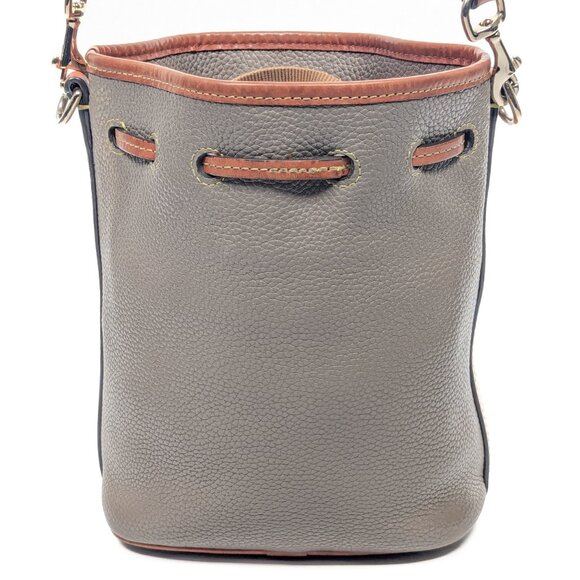 DOONEY & BOURKE Pebbled Leather Vintage Drawstring Bucket Bag - Picture 5 of 14